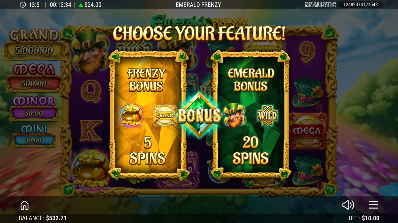 Emerald Frenzy Online Slot