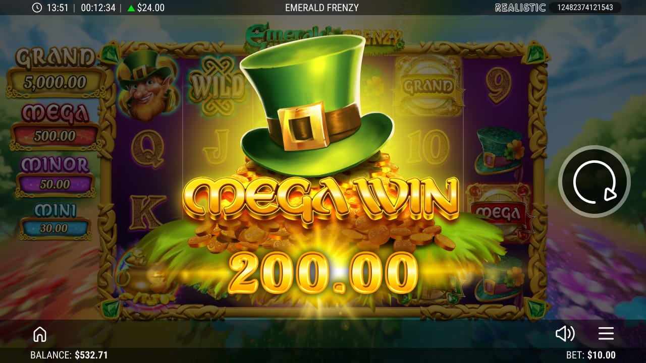 Emerald Frenzy Online Slot
