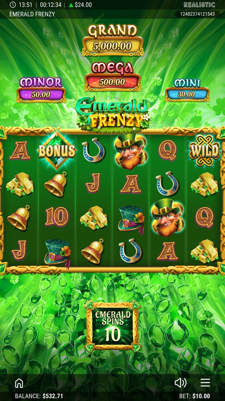 Emerald Frenzy Online Slot