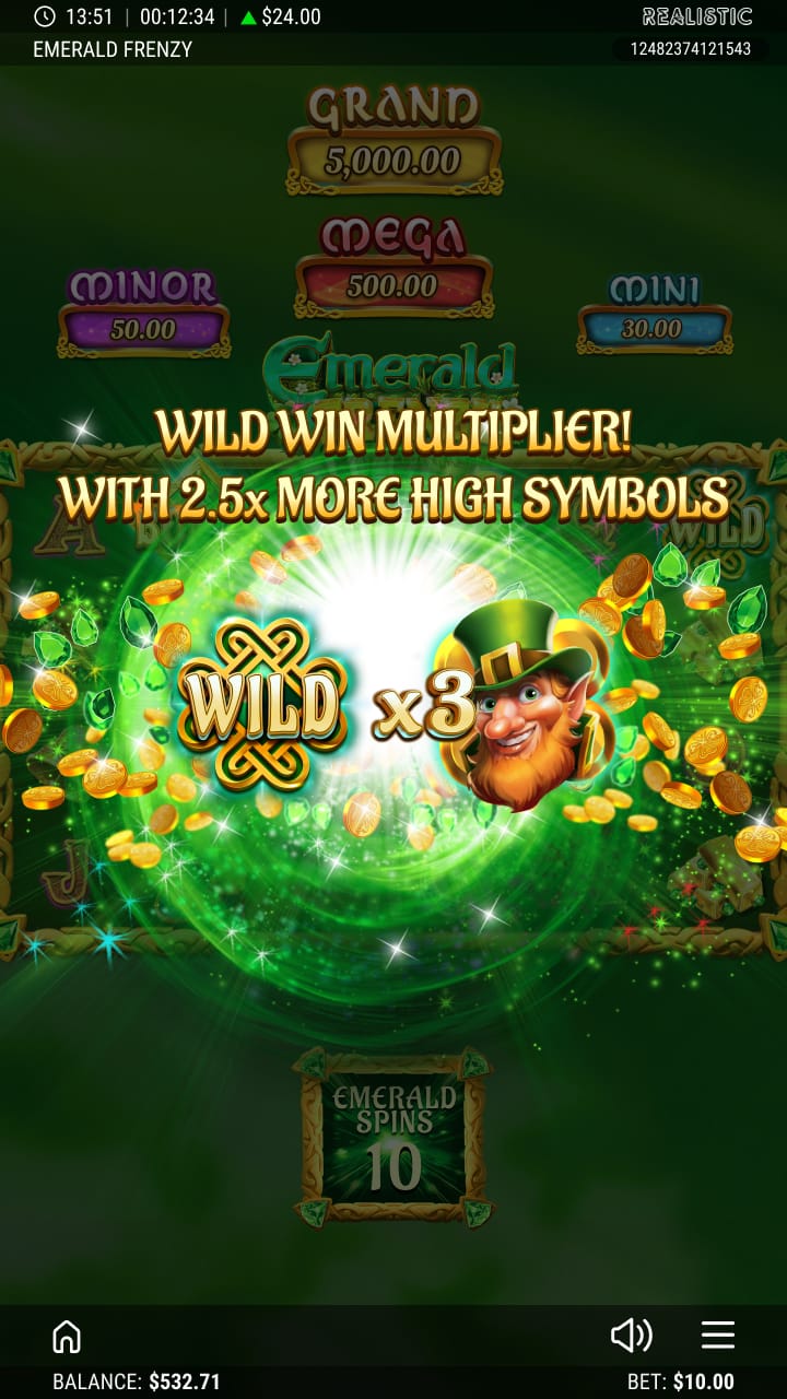 Emerald Frenzy Online Slot