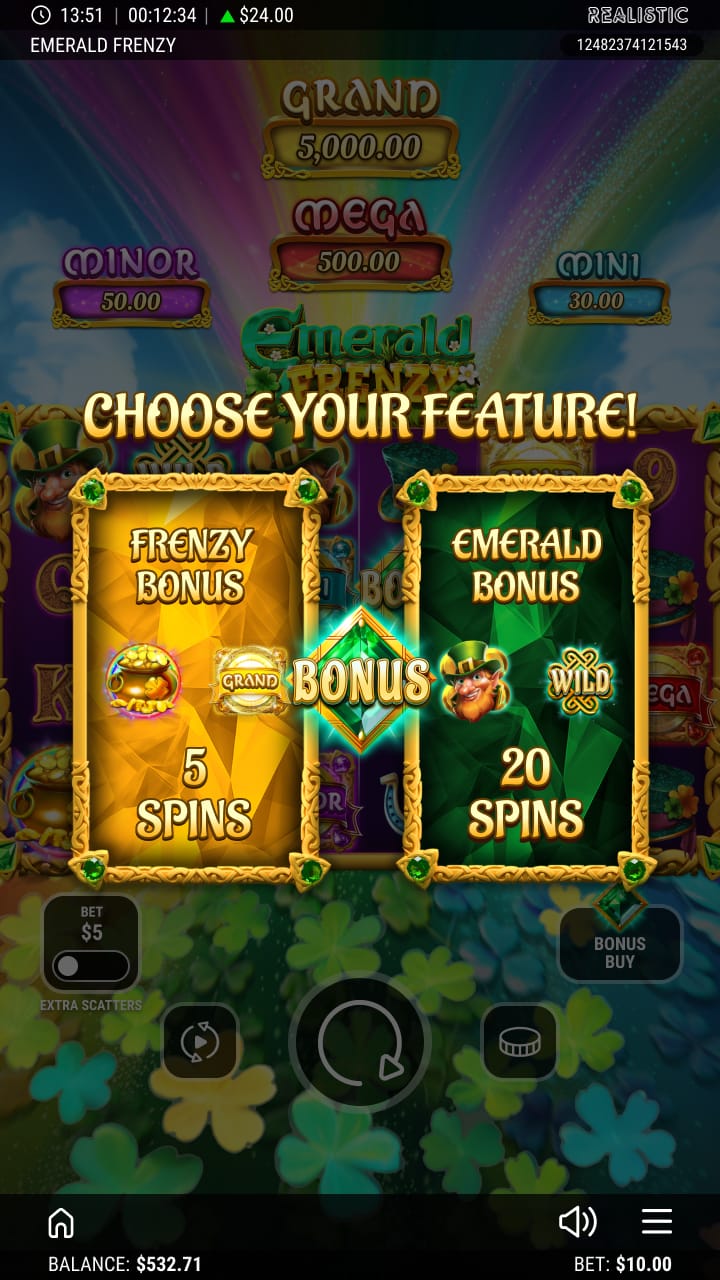 Emerald Frenzy Online Slot