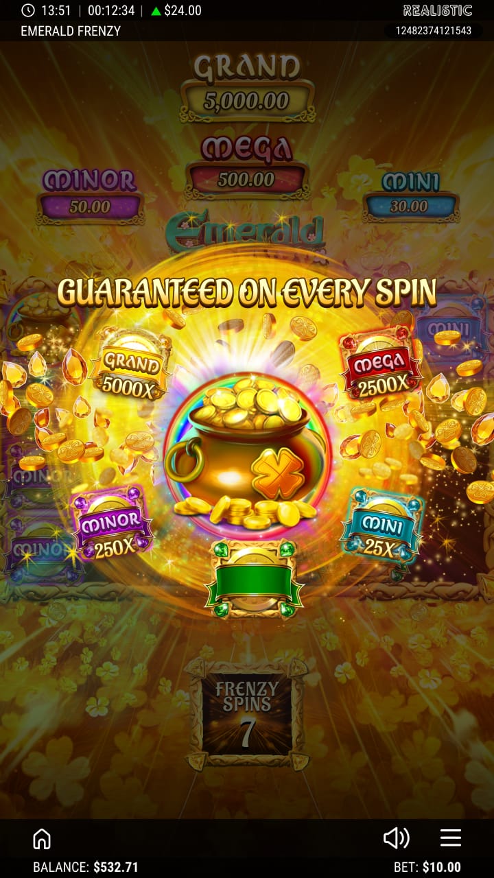 Emerald Frenzy Online Slot