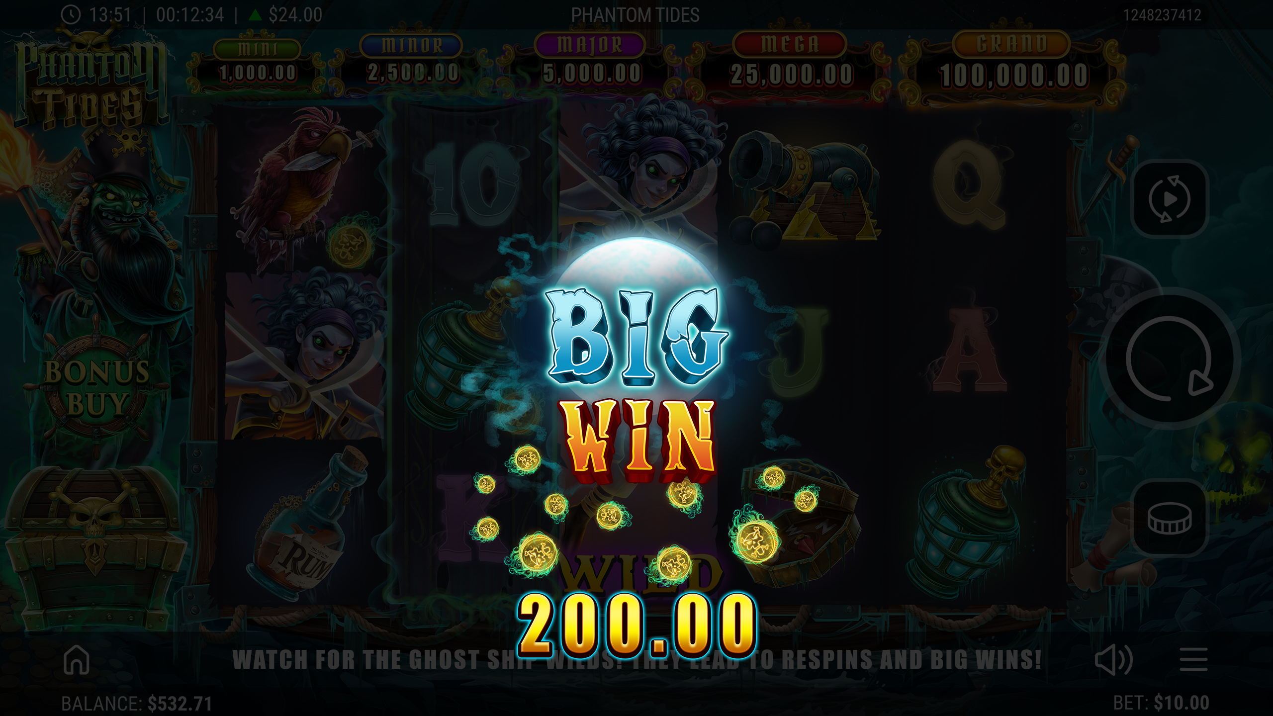 Phantom Tides Online Slot