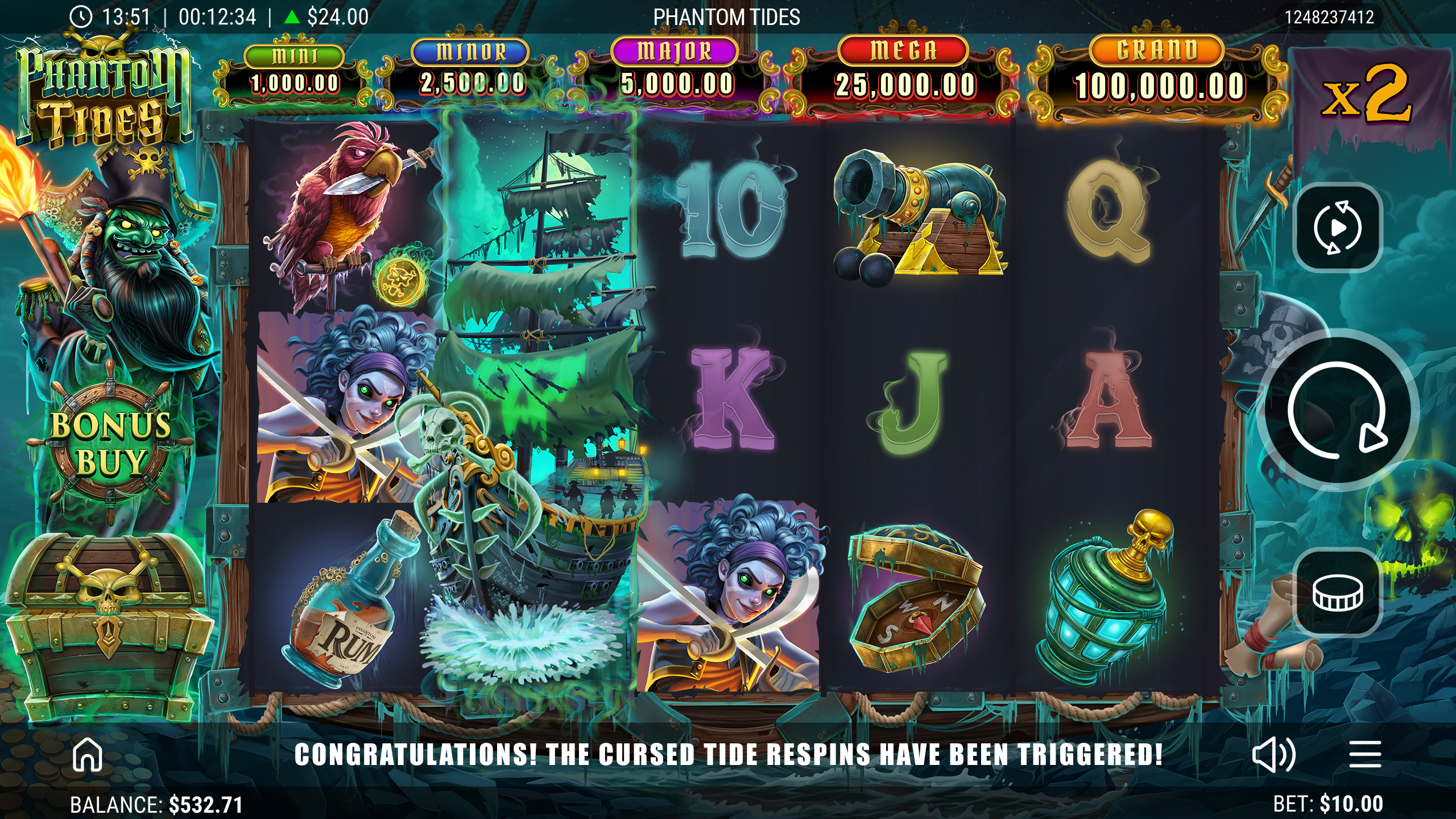 Phantom Tides Online Slot