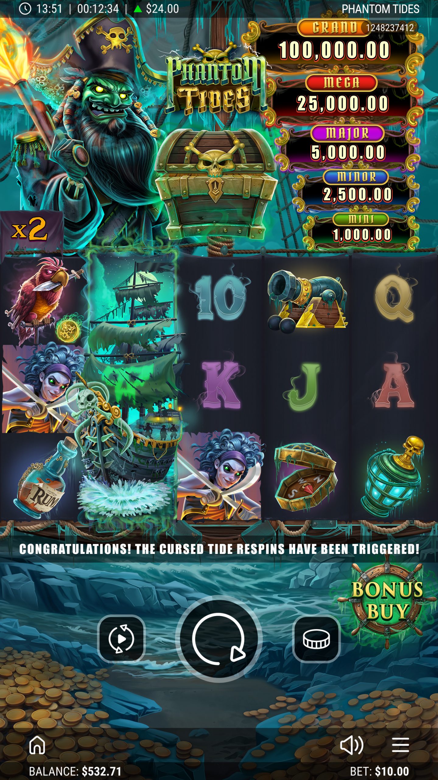 Phantom Tides Online Slot