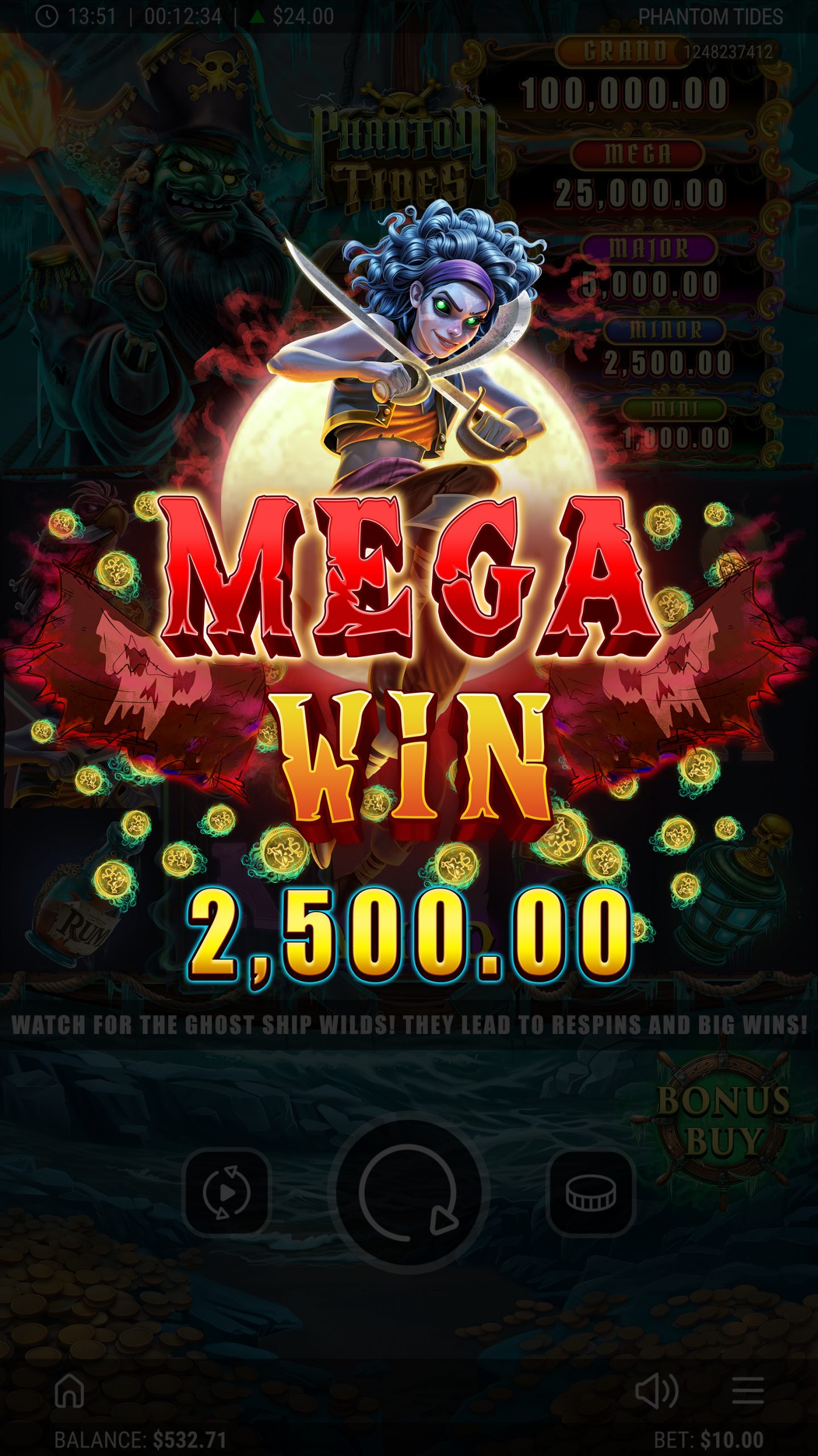 Phantom Tides Online Slot