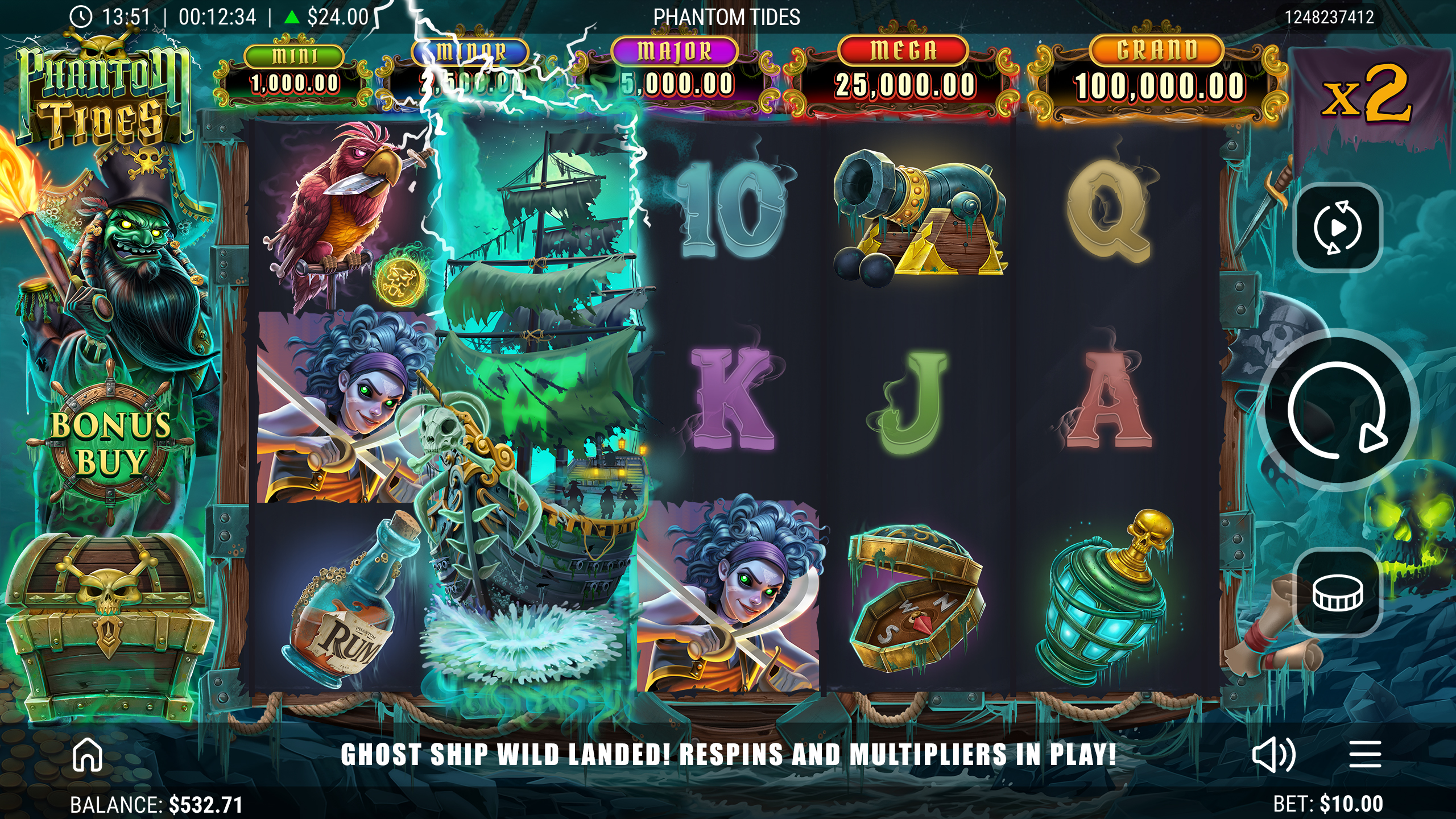 Phantom Tides Online Slot