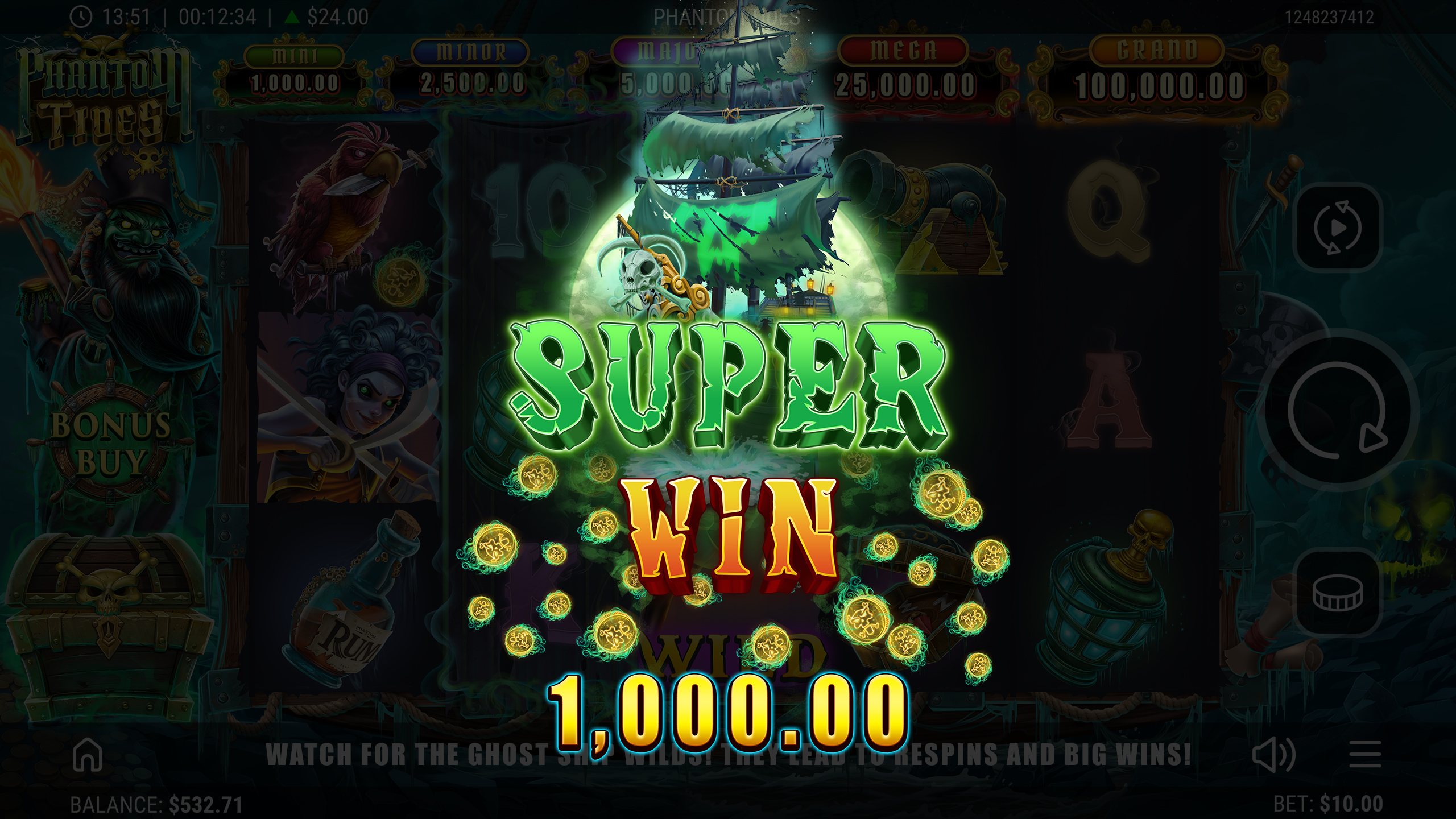 Phantom Tides Online Slot