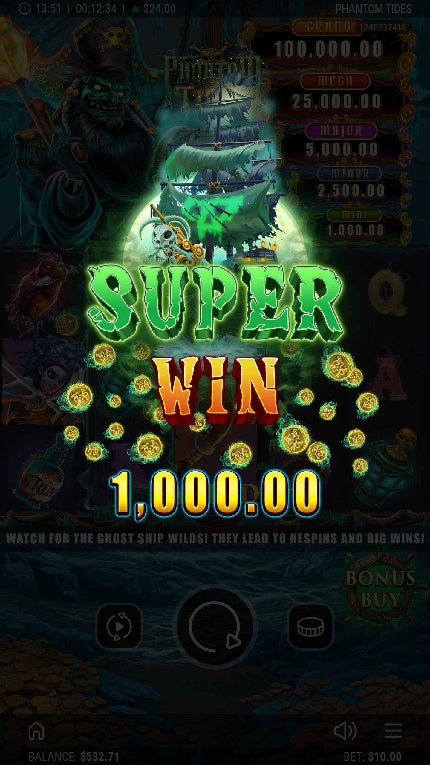 Phantom Tides Online Slot